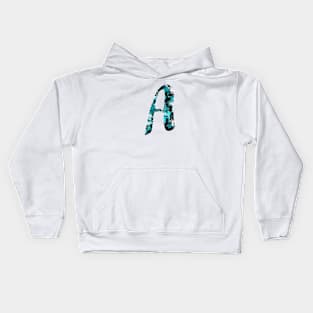 Paint Splash Letter A Kids Hoodie